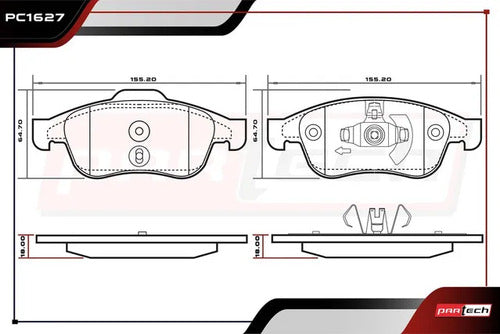 Balatas Para Renault Captur 2018-2019 L4 2.0l Delanteras