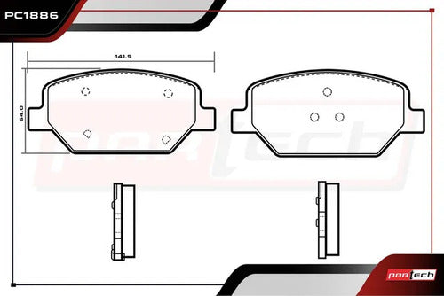 Balatas Para Ceramicas Buick Lacrosse 2018-2019 Delanteras