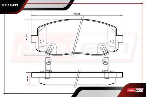 Balatas Ceramicas Dodge I10 2012-2014 L4 1.1l Delanteras