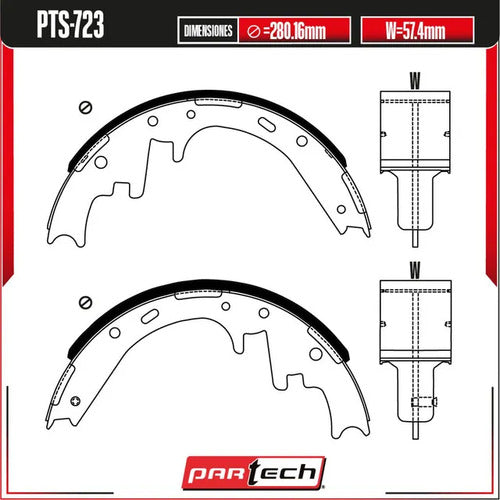 Zapatas Semimetalicas Dodge B1500 1998-1998 V6 3.9 Traseras