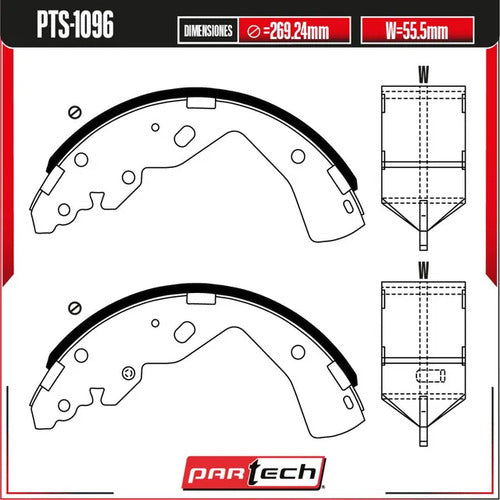Zapatas Nissan Frontier 2015-2015 V6 4.0l Traseras