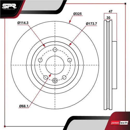 Par De Discos Ford Explorer 2012-2015 L4 2.0l Delanteros