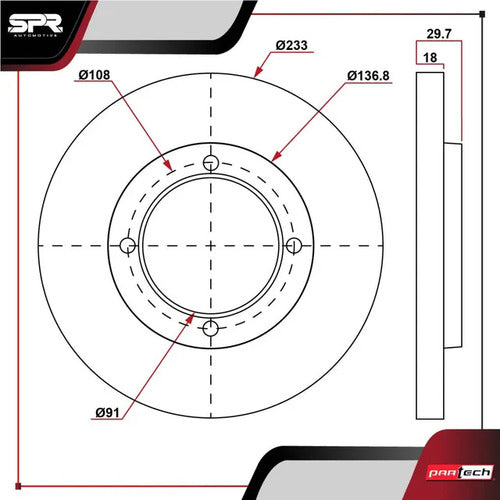 Par De Discos Toyota Avanza 2007-2012 L4 1.5l Delanteros