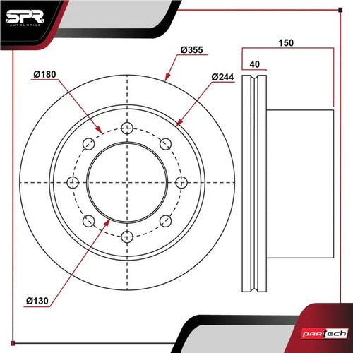 Par De Discos Gmc Savana 3500 2008-2014 V8 4.8l Traseros