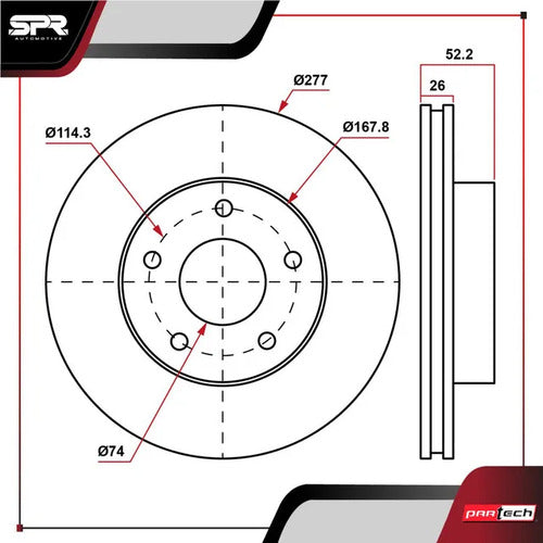 Par De Discos Nissan Quest 1993-1998 V6 3.0l Delanteros
