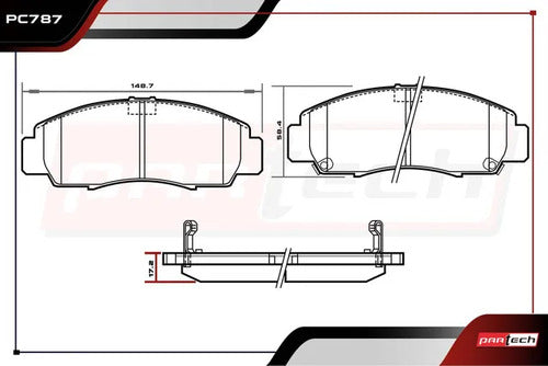 Balatas Para Ceramicas Acura Cl 2001-2003 V6 3.2l Delanteras
