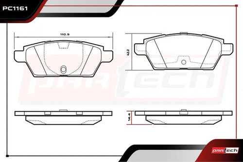 Balatas Ceramicas Ford Fusion 2006-2009 L4 2.3l Traseras