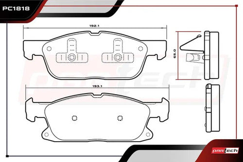 Balatas Ceramicas Ford Edge 2015-2018 V6 3.5l Delanteras