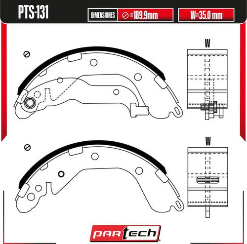 Zapatas Chevrolet Onix 2020-2025 L3 1.0l Traseras