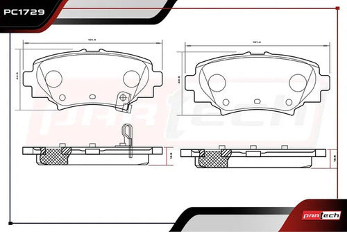 Balatas Para Ceramicas Mazda 3 2014-2018 L4 2.0l Traseras