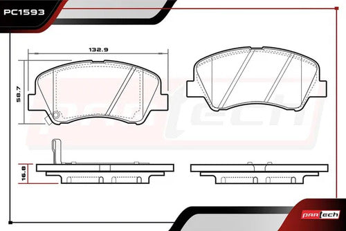 Balatas Para Dodge Attitude 2012-2014 L4 1.4 Delanteras