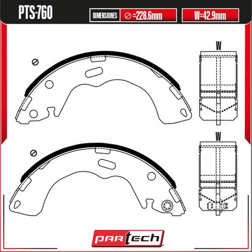 Zapatas Semimetalicas Ford Escape 2001-2004 L4 2.0l Traseras
