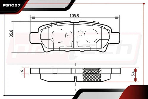 Balatas Para Chrysler 200 2011-2014 V6 3.6l Traseras