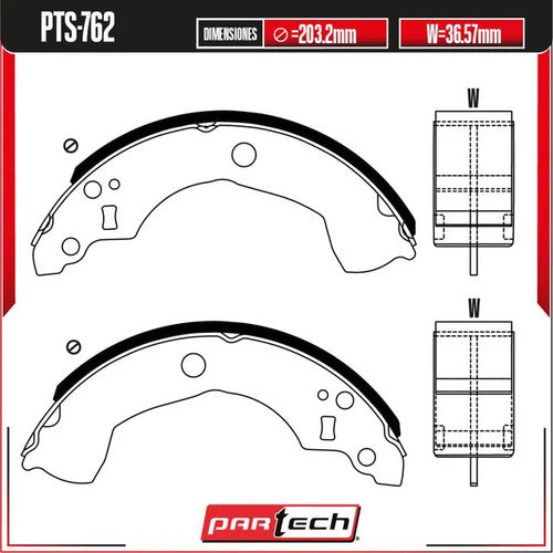 Zapatas Nissan Sentra 2000-2002 L4 2.0l Traseras