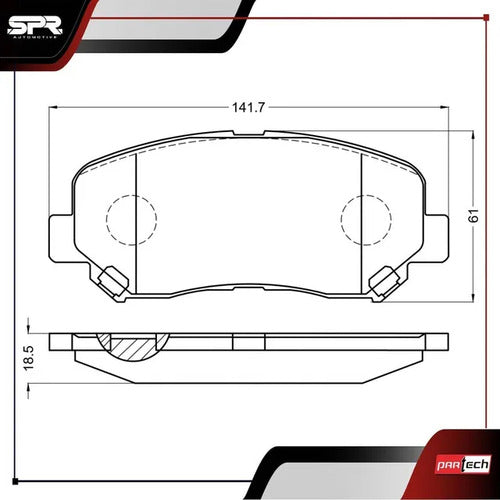 Balatas Ceramicas Dodge Dart 2013-2016 L4 1.4l Delanteras
