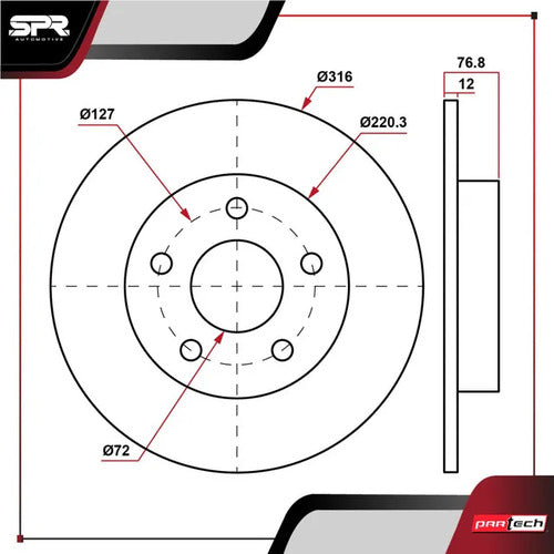 Par De Discos Solido Jeep Wrangler 2007-2011 V6 3.8 Traseros