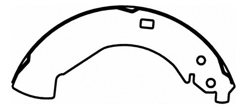 WZ-855 - ZAPATAS ORGÁNICAS TRASERAS PARA CHEVROLET SILVERADO 1500 2005-2008