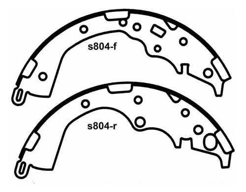 WZ-804 - ZAPATAS ORGÁNICAS TRASERAS PARA TOYOTA SIENNA 2004-2010