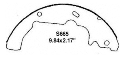 WZ-665R - ZAPATAS ORGÁNICAS TRASERAS PARA FORD WINDSTAR 1995-2003