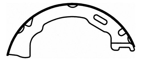 WZ-791 - ZAPATAS DE FRENO DE ESTACIONAMIENTO ORGÁNICAS TRASERAS PARA FORD EXPLORER 2002-2010