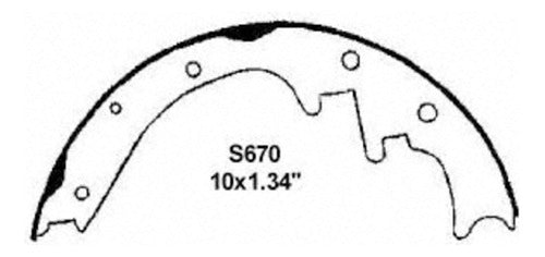 WZ-670 - ZAPATAS ORGÁNICAS TRASERAS PARA JEEP CHEROKEE 1993-2001