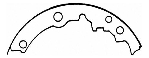 WZ-553R - ZAPATAS ORGÁNICAS TRASERAS PARA CHEVROLET CAVALIER 1990-2002