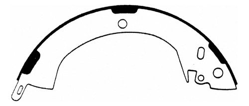 WZ-524 - ZAPATAS ORGÁNICAS TRASERAS PARA DODGE VAN 1000 2008-2008
