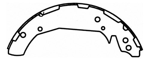 WZ-800 - ZAPATAS ORGÁNICAS TRASERAS PARA DODGE STRATUS 2003-2006