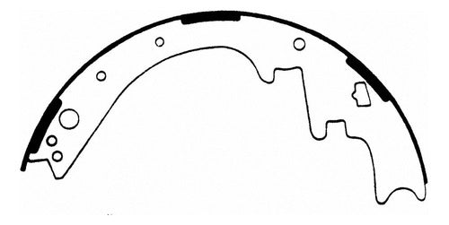 WZ-446R - ZAPATAS ORGÁNICAS TRASERAS PARA CHRYSLER CORDOBA 1980-1982