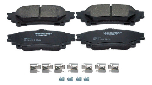 WC-1391 - BALATAS CERÁMICAS TRASERAS PARA TOYOTA HIGHLANDER 2014-2019