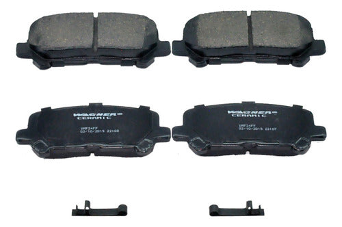 WD-1281 - BALATAS CERÁMICAS TRASERAS PARA ACURA MDX 2007-2013