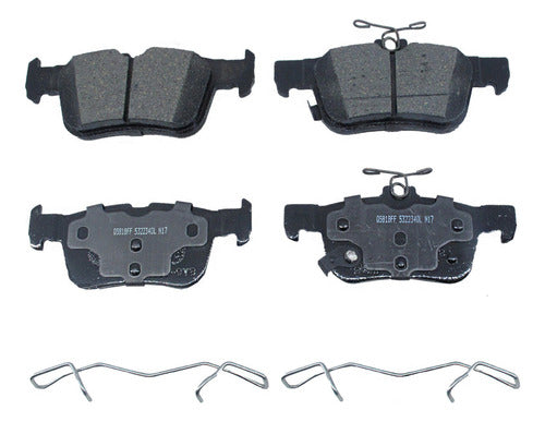 WC-1665 - BALATAS CERÁMICAS TRASERAS PARA FORD EDGE ST 2019-2019