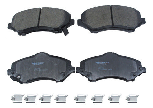 WC-1327 - BALATAS CERÁMICAS DELANTERAS PARA CHRYSLER TOWN & COUNTRY 2008-2016
