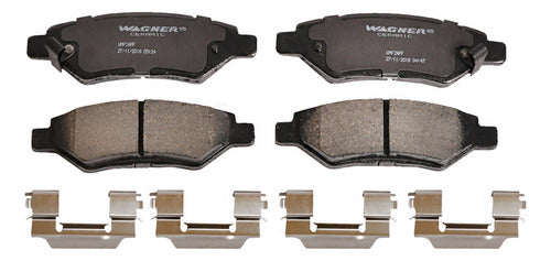 WC-1337 - BALATAS CERÁMICAS TRASERAS PARA CADILLAC CTS BASE 2012-2013