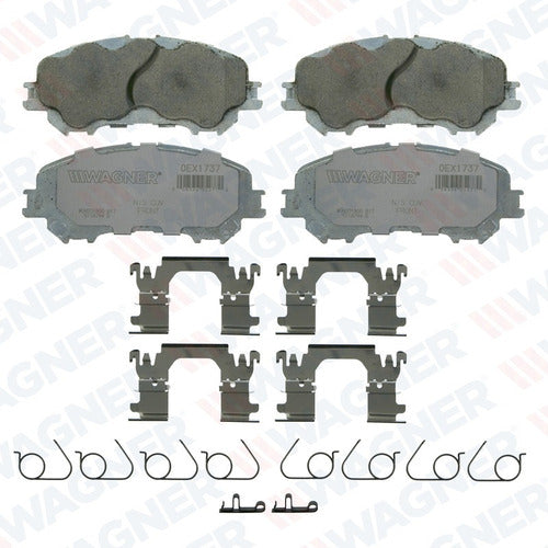 WC-1737 - BALATAS CERÁMICAS DELANTERAS PARA NISSAN ROGUE 2014-2014