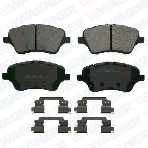 WX-1730 - BALATAS SEMIMETALICAS DELANTERAS PARA FORD FIESTA ST 2014-2016