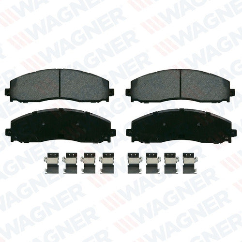 WS-1691 - BALATAS CERÁMICAS DE FIBRA DE CARBONO TRASERAS PARA FORD F-250 SUPER DUTY 2013-2022