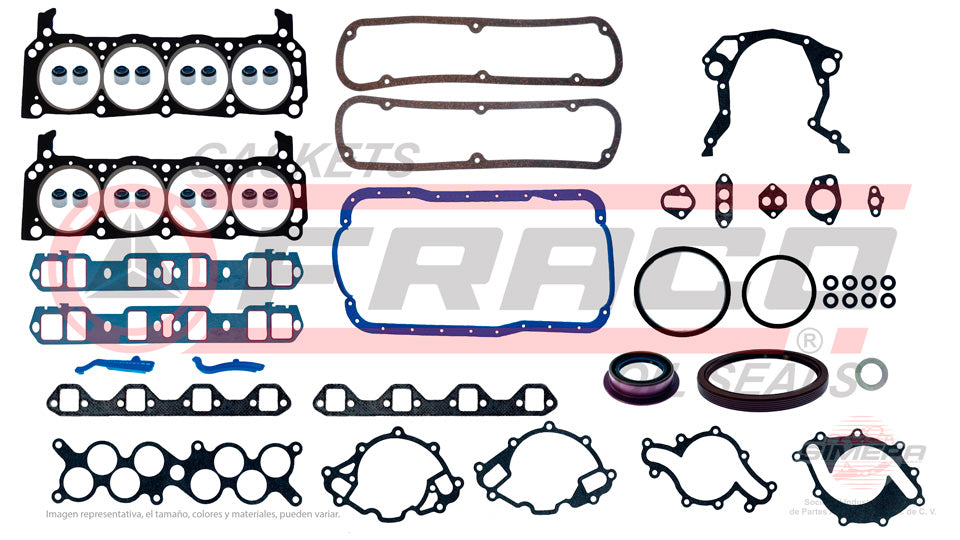 FSX-2682052 - JUEGO DE EMPAQUES PARA FORD EXPLORER V8 5.0 L 16 V. OHV 1996-2001
