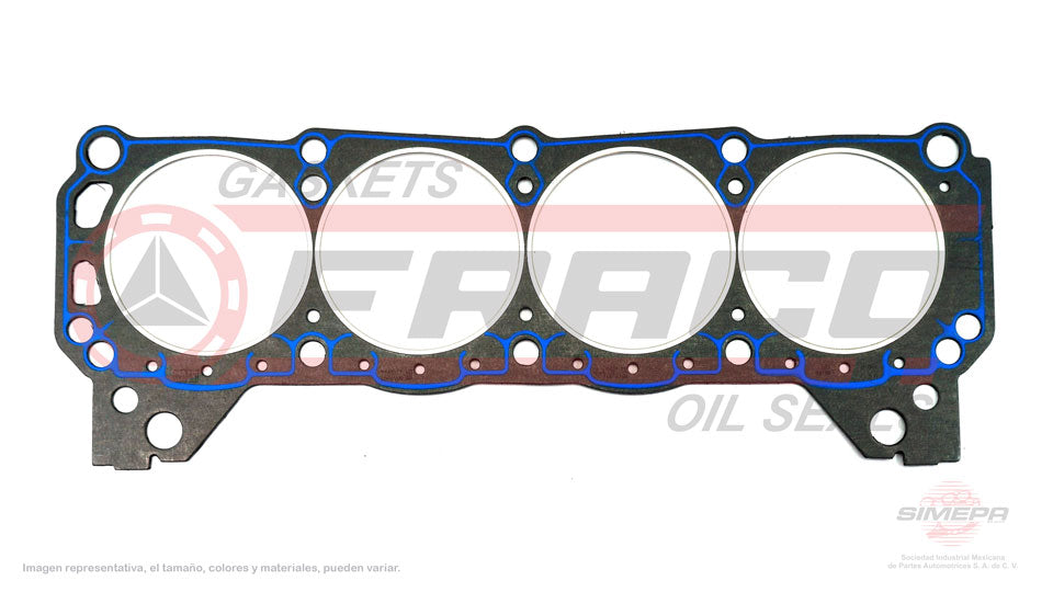 HGX-2682050-NR - EMPAQUE DE CABEZA PARA FORD 300 V8 4.3 L 16 V. OHV 1963