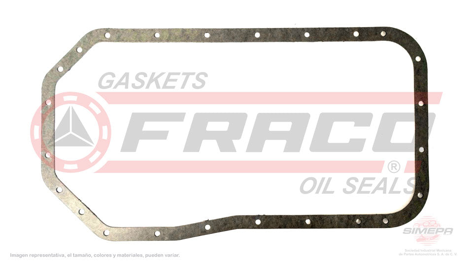 OSX-5540340 - EMPAQUE DE CARTER PARA CHRYSLER CONQUEST L4 2.6 L 8 V. SOHC 4G54 G54B 1987-1989