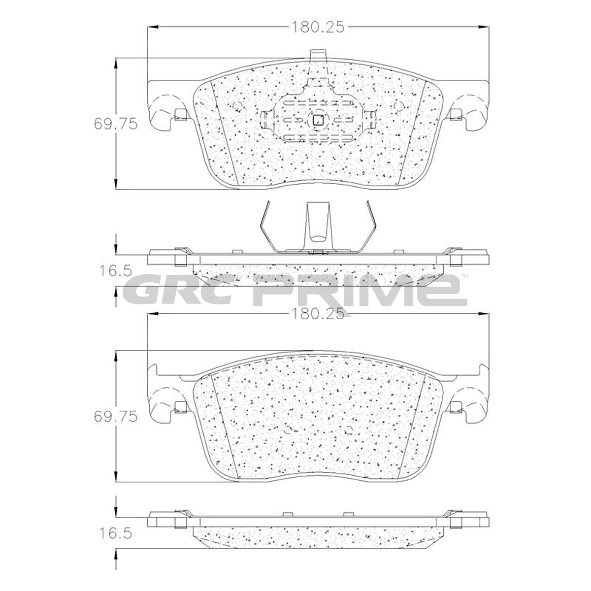GPR22593 - BALATAS SEMIMETALICAS DELANTERAS PARA PEUGEOT EXPERT 2018-2021