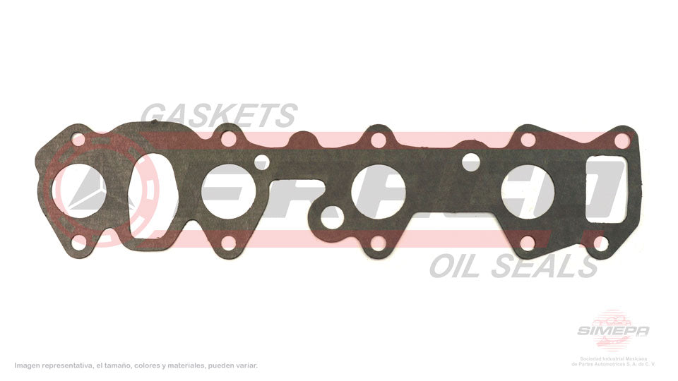 MIX-5540222 - EMPAQUE MULTIPLE DE ADMISION PARA DODGE COLT L4 1.6 L 8 V. SOHC G32B 1982-1988