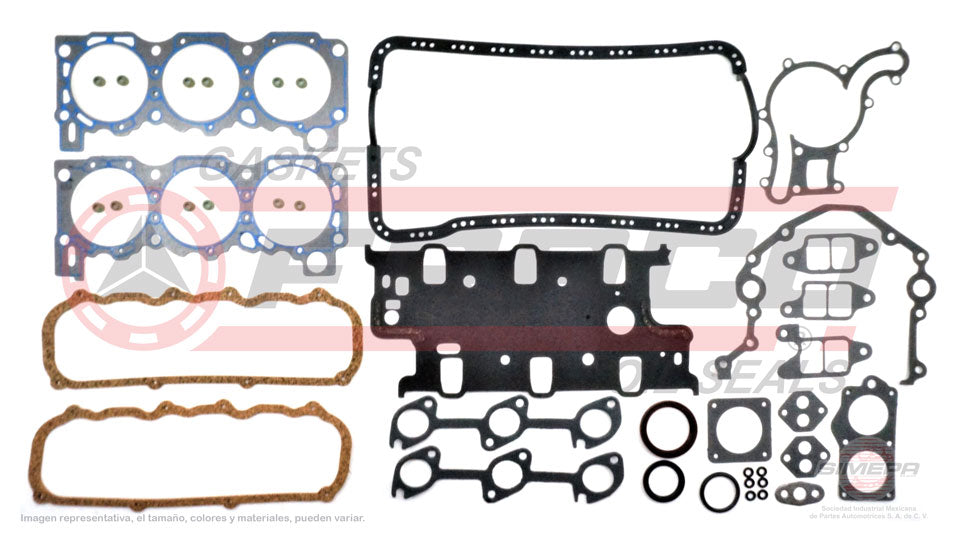 FSX-2662040 - JUEGO DE EMPAQUES PARA FORD BRONCO II V6 2.9 L 12 V. OHV 1986-1990