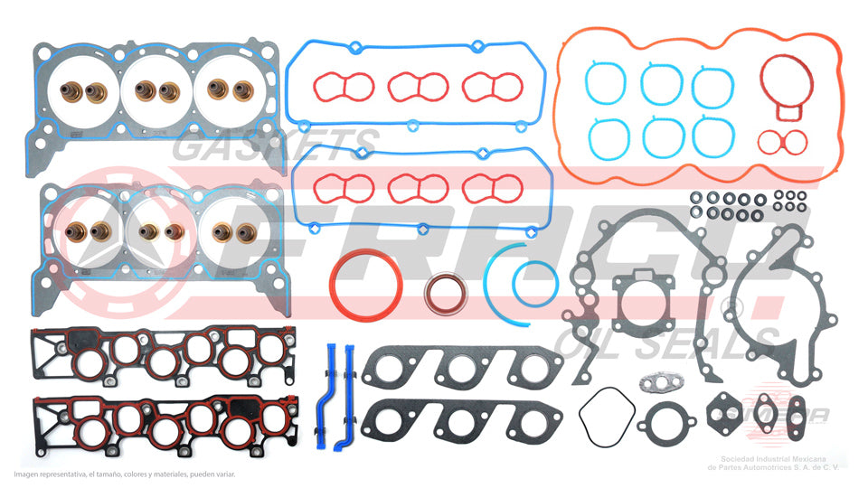 FSX-2662079 - JUEGO DE EMPAQUES PARA FORD WINDSTAR V6 3.8 L 12 V. OHV 1999-2000