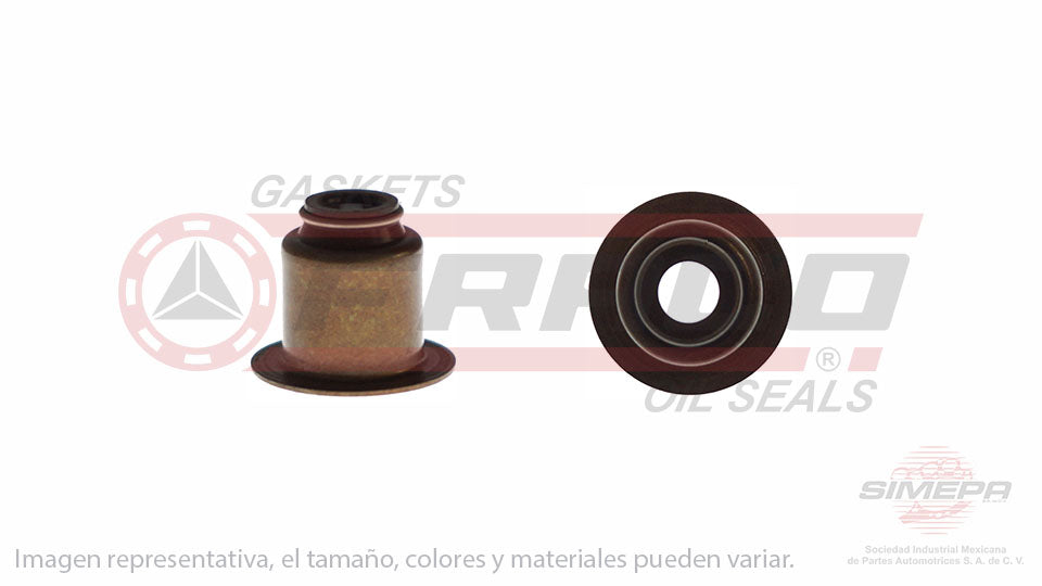 S-2413-V - (50 PIEZAS) SELLO DE VALVULA (RETEN) PARA NISSAN GUAYIN L4 1.5 L 8 V. J15 1970-1985