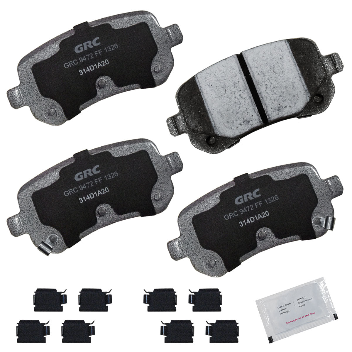 GPRD1326 - BALATAS CERAMICAS TRASERAS PARA CHRYSLER TOWN & COUNTRY 2008-2011