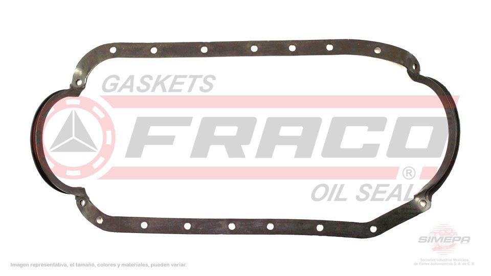 OSX-3840080 - EMPAQUE DE CARTER PARA ISUZU AMIGO L4 2.3 L 8 V. SOHC 4ZD1 1990-1993
