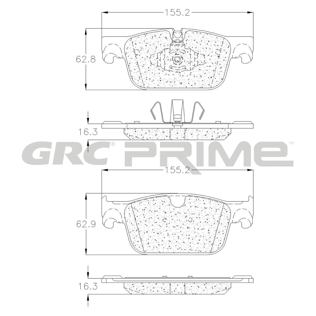 GPRD1924 - BALATAS CERAMICAS DELANTERAS PARA VOLVO S60 2023-2023