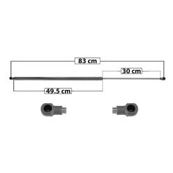 MANJ-50900 - AMORTIGUADOR 5TA PUERTA PARA RENAULT KANGOO 2008-2018 DERECHA/IZQUIERDA