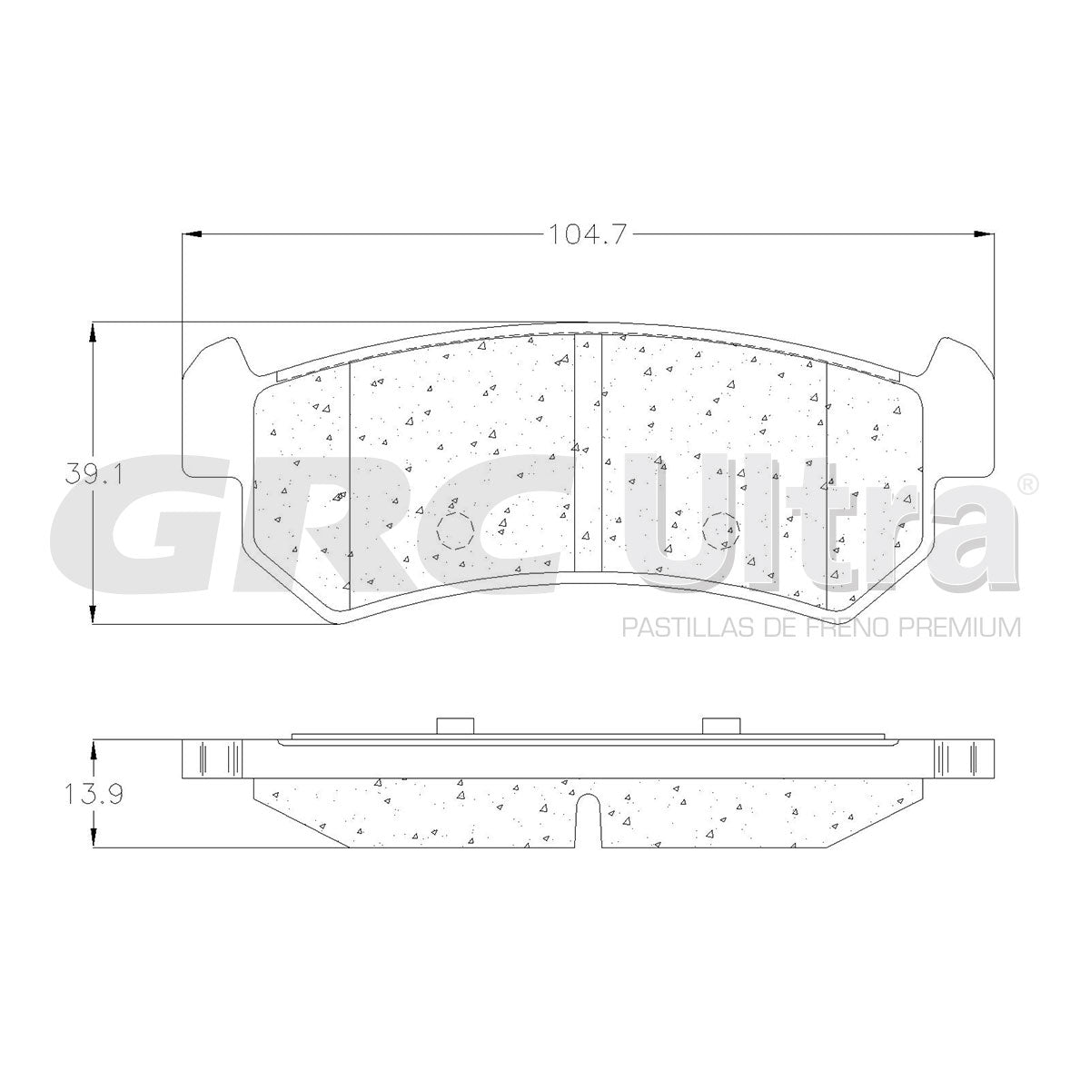 GCD1036 - BALATAS CERAMICAS TRASERAS PARA CHEVROLET OPTRA 2004-2006